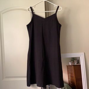 Patagonia Organic Cotton Midi Black Dress